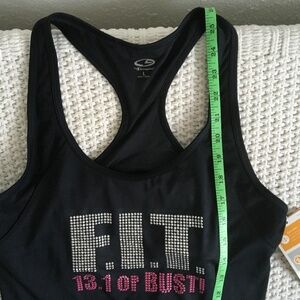CHAMPION FIT 13.1 OR BUST! RACERBACK TANK, SIZE LARGE NEW WITH TAGS